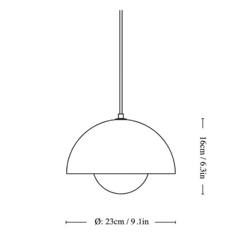 &TRADITION - FLOWERPOT VP1 RED BROWN - Metal pendant lamp by In Stock - view 3